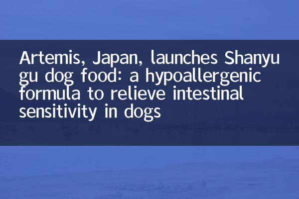 Artemis, Japon, lance Shanyugu Dog Food: une formule hypoallergénique pour soulager la sensibilité intestinale chez les chiens