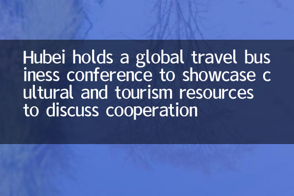Hubei organise une conférence mondiale sur les affaires de voyage pour présenter des ressources culturelles et touristiques pour discuter de la coopération