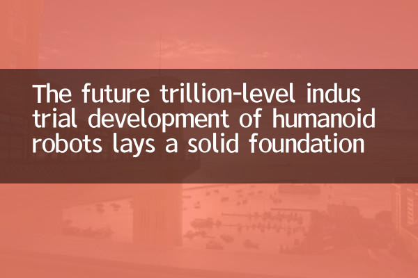 Le développement industriel de niveau de billion futurs de robots humanoïdes jette une base solide
