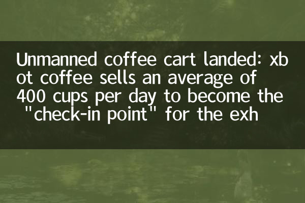 Cart de café sans pilote a atterri: Xbot Coffee vend en moyenne 400 tasses par jour pour devenir le 