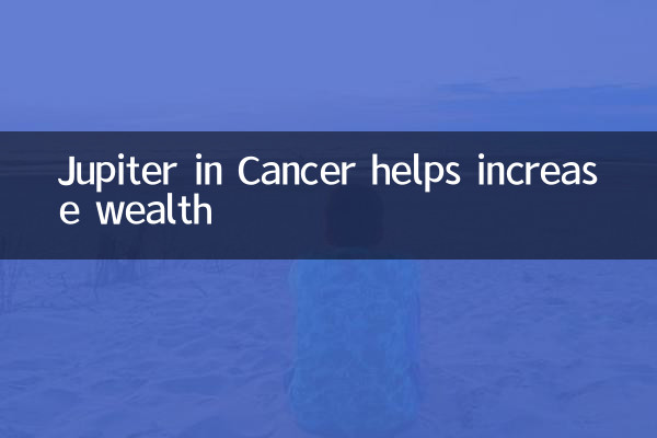 Jupiter dans le cancer aide à augmenter la richesse