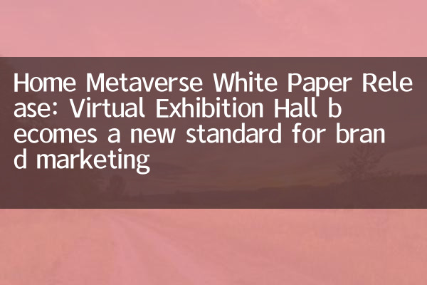 Home Metaverse White White Liper: Virtual Exhibition Hall devient une nouvelle norme pour le marketing de marque