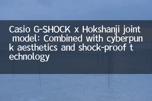 Casio G-Shock x Hokshanji Modèle conjoint: combiné avec l'esthétique cyberpunk et la technologie résistant aux chocs