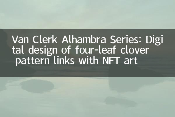 Van Clerk Alhambra Series: Conception numérique du motif de trèfle à quatre feuilles Liens avec NFT Art