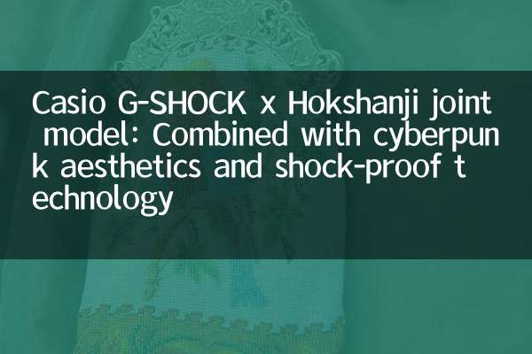 Casio G-Shock x Hokshanji Modèle conjoint: combiné avec l'esthétique cyberpunk et la technologie résistant aux chocs
